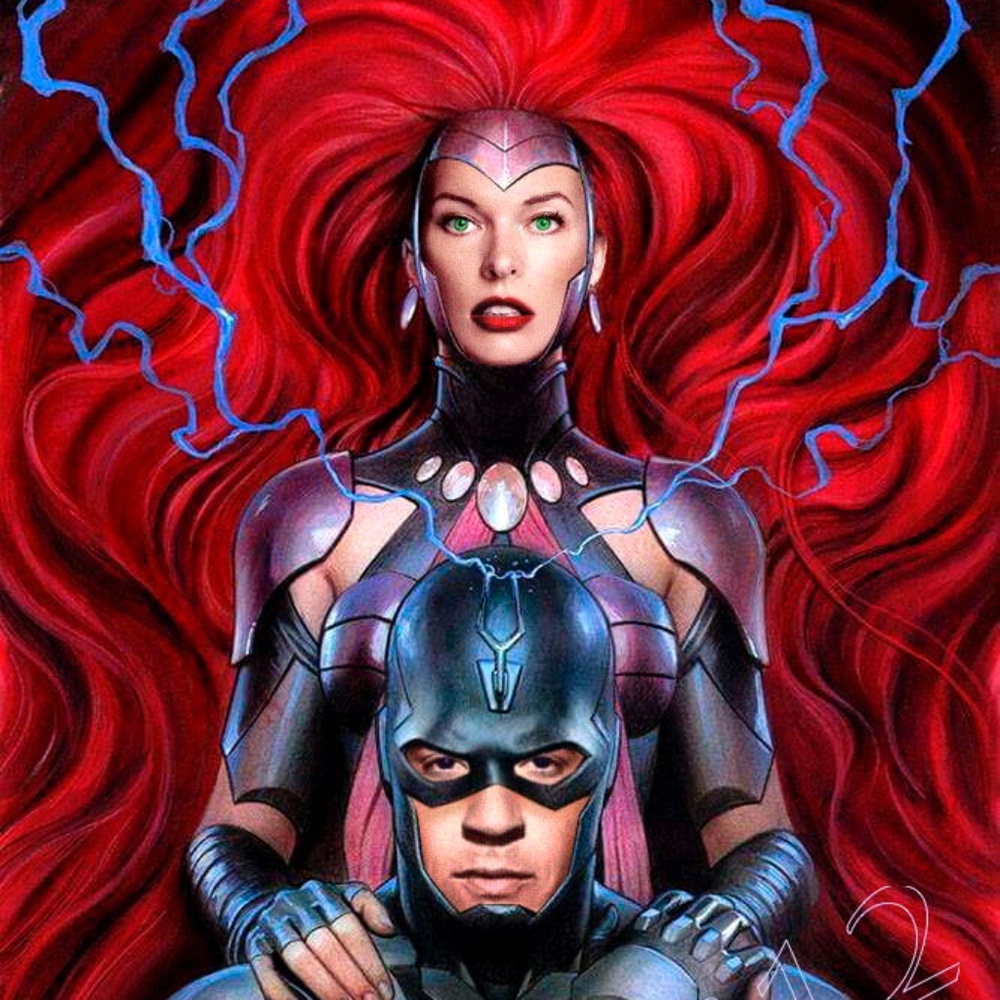 BlackBolt & Medusa 13x19” Art print - only 6 signed & numbered prints made